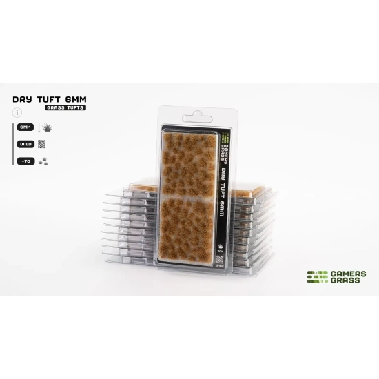 Gamers Grass Dry Tuft – 6 mm (Wild) | Suche kępki trawy do dioram i podstawek
